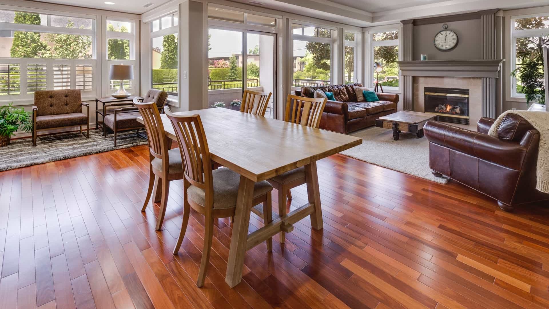 A light filled Pennsylvania home interior, illustrative